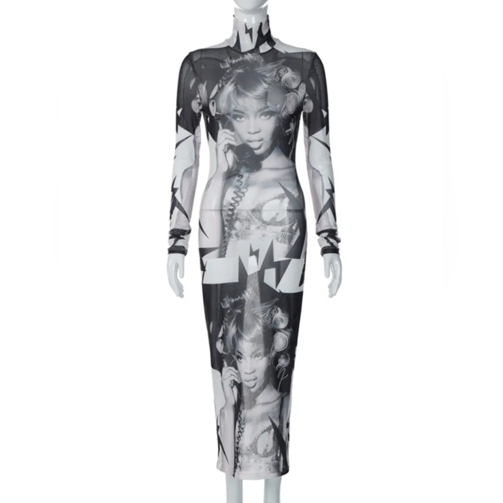 Naomi Campbell print dress - Picture 3 of 4